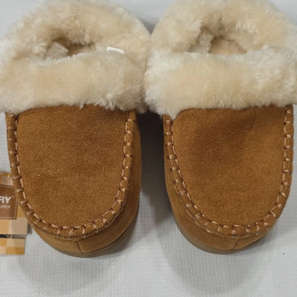 NWT Semary Kids Toddlers Memory Foam Faux Fur-Lined Slippers Sz EU 24.5/US 7.5-8